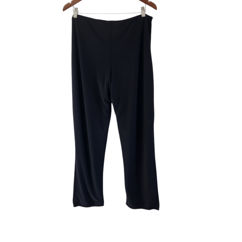 Sympli Black Pull On Pants Stretch Jersey Canada Gathered Hem Womens Size 14 - Picture 6 of 8